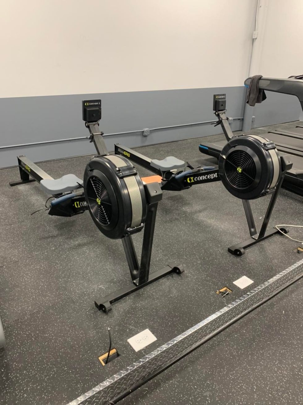 Strength training area inside the gym