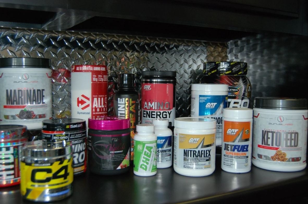 Merchandise counter at Unlimited Fitness LLC